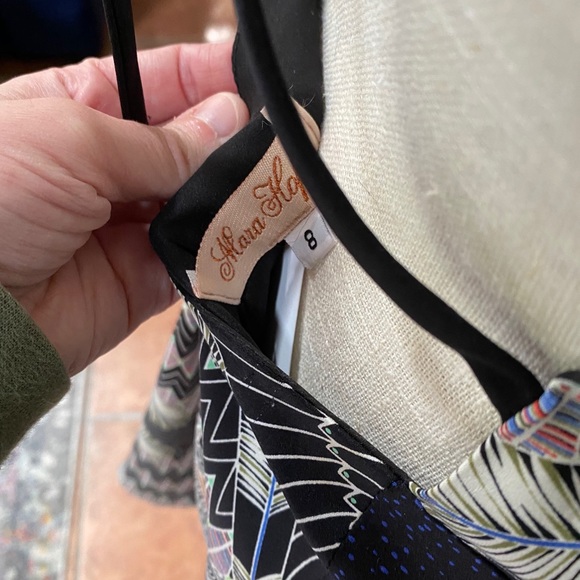 Mara Hoffman Silk Cutout Back Dress Sz 8 EUC - Picture 8 of 8